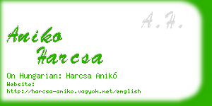 aniko harcsa business card